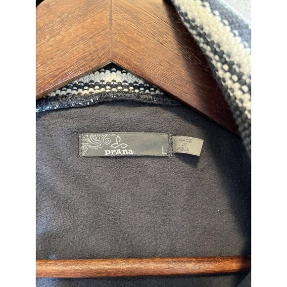 Prana Jacket Women’s L Large Rowen Gray Button Up‎ Cotton Lightweight Longline - Picture 8 of 8